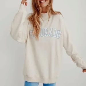 Aerie Colorado Mock Neck Sweatshirt